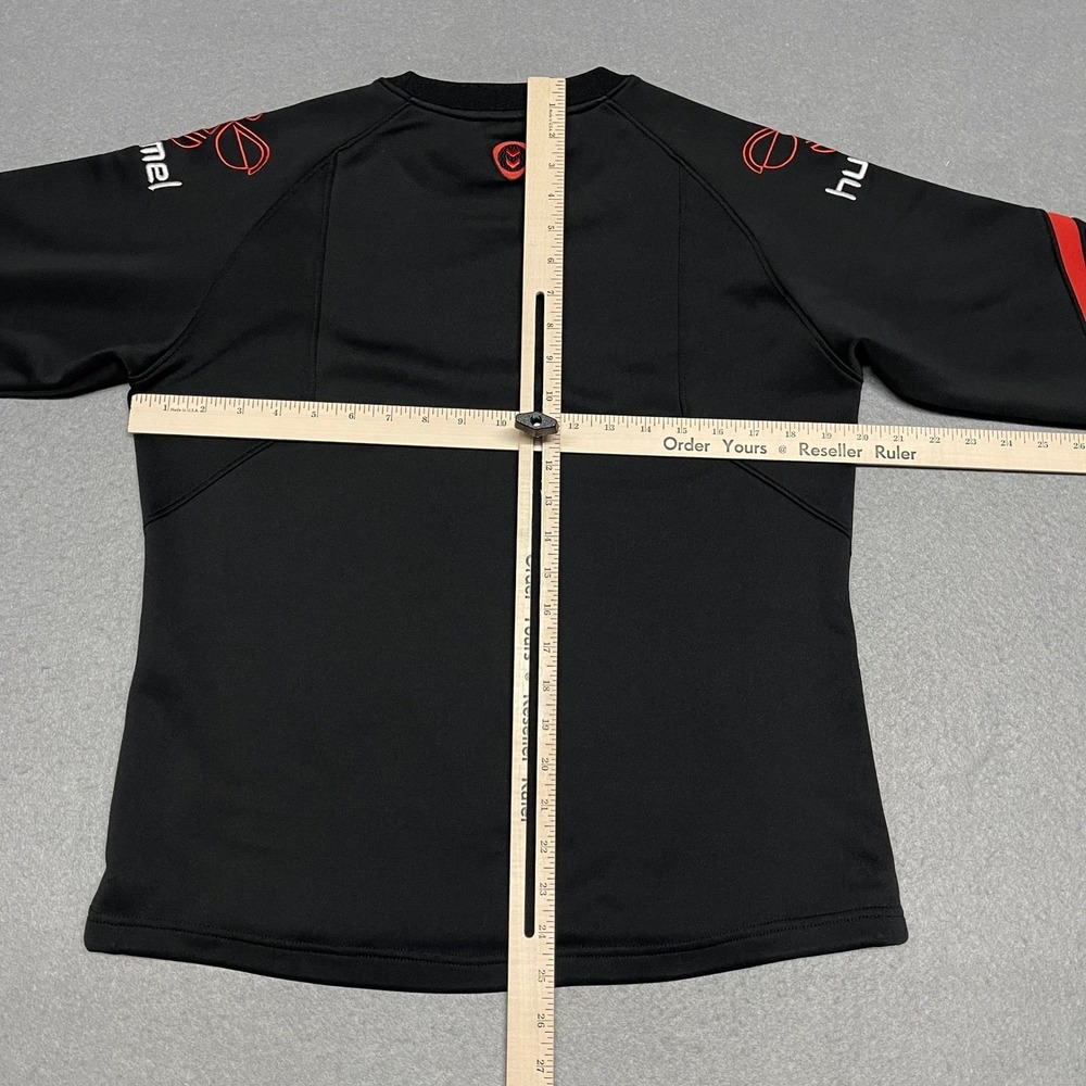 Hummel Sweatshirt Men Medium Black Athletic Training Top Therma Fleece Lined - Picture 8 of 11